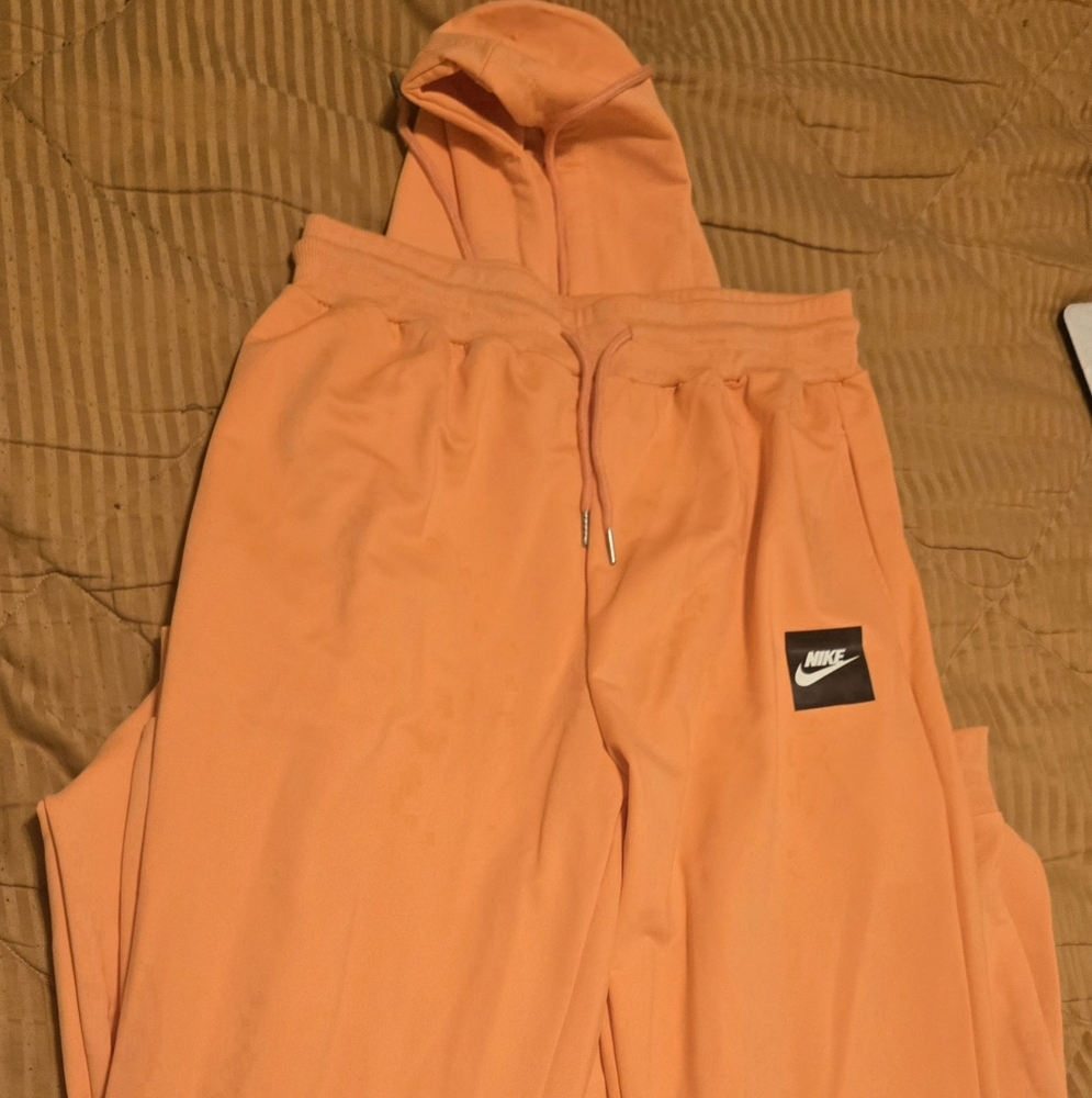 Nike Peach Hoodie and Joggers Set